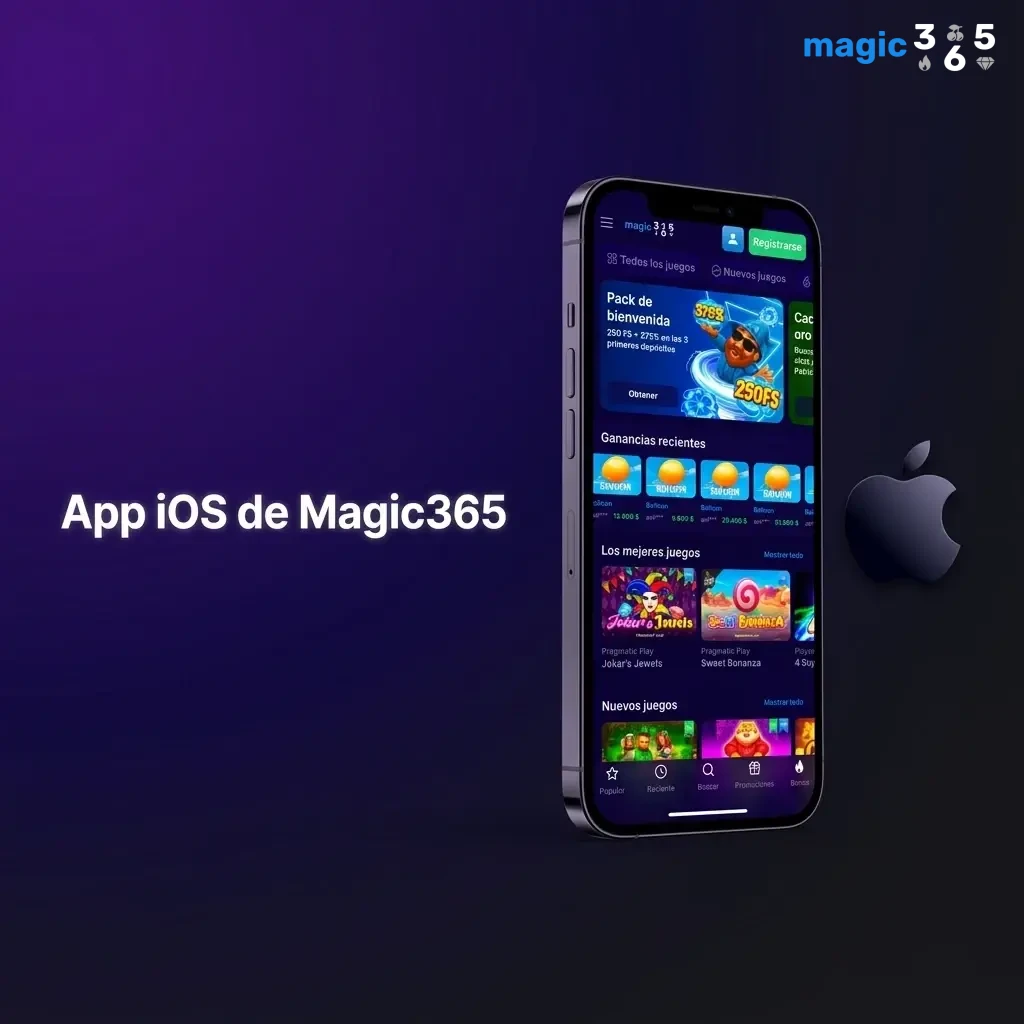 App iOS de Magic365 para iPhone y iPad: casino, apuestas y gestión de cuenta con iOS 12.0 o superior