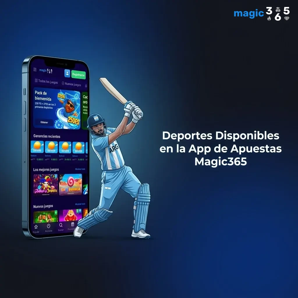 Deportes y eSports disponibles en la app de apuestas Magic365: fútbol, básquet, tenis, CS2 y más