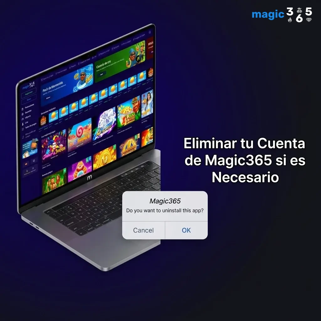 Pasos para eliminar tu cuenta de Magic365 contactando al soporte y confirmando tu identidad para el cierre definitivo.