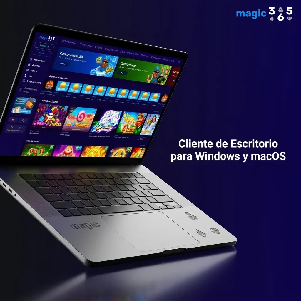 Sitio web de Magic365 accesible desde navegador en Windows y macOS sin necesidad de instalar aplicación de escritorio
