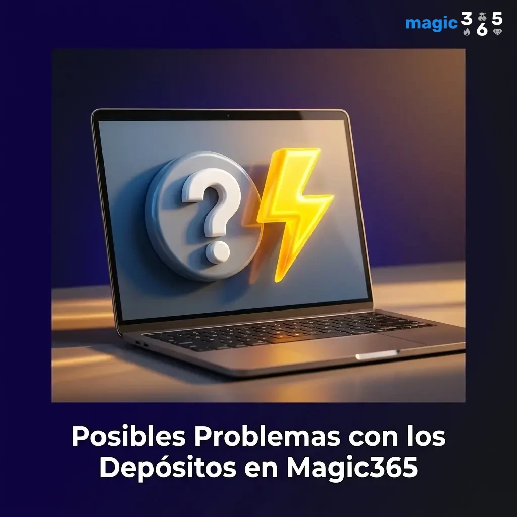 Solución a problemas comunes con depósitos en Magic365: pagos rechazados, demoras y cuenta no verificada.