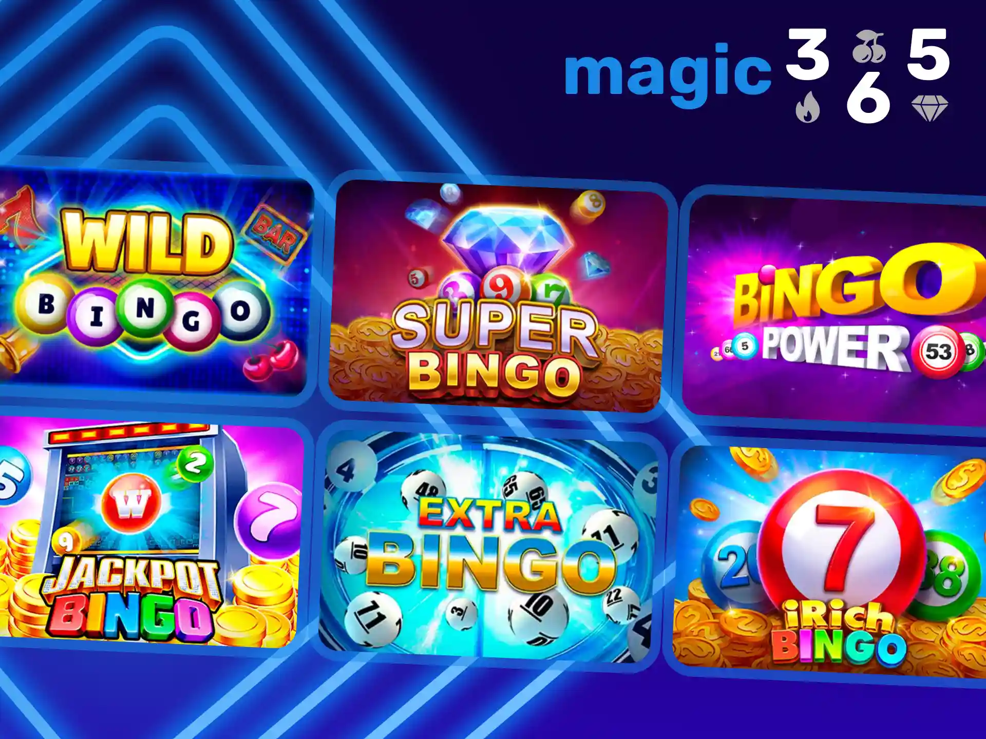 Jugar al bingo en Magic365 es fácil y divertido.