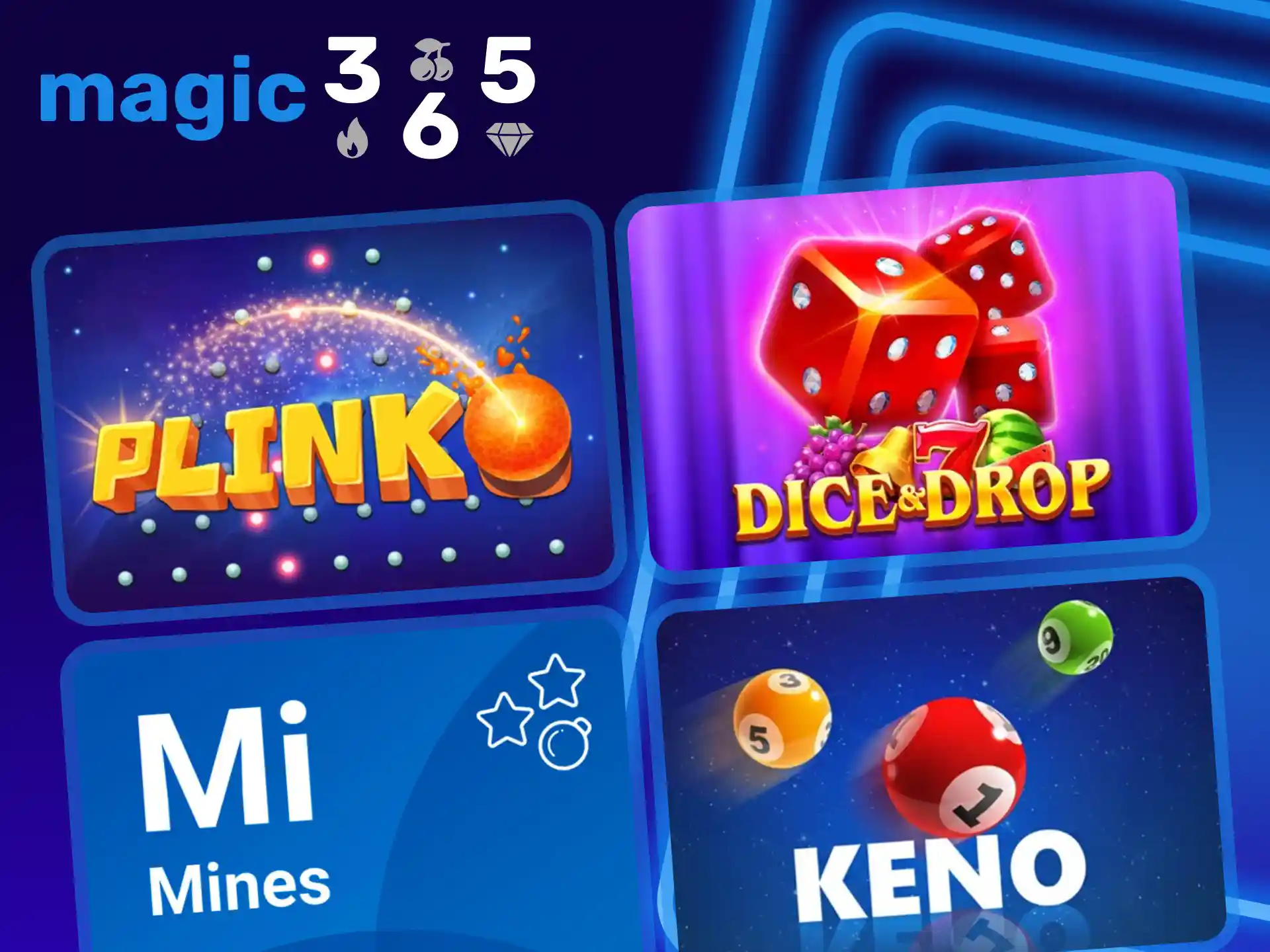 Los juegos instantáneos te ofrecen ganancias rápidas en el casino Magic365.