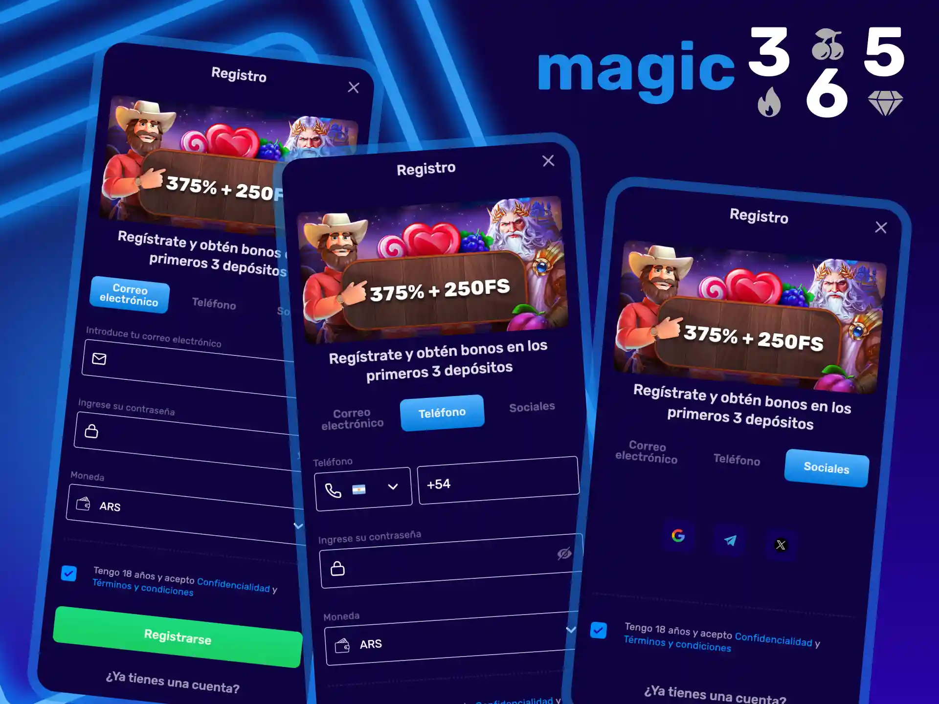 Crea tu cuenta en Magic365 para desbloquear beneficios.