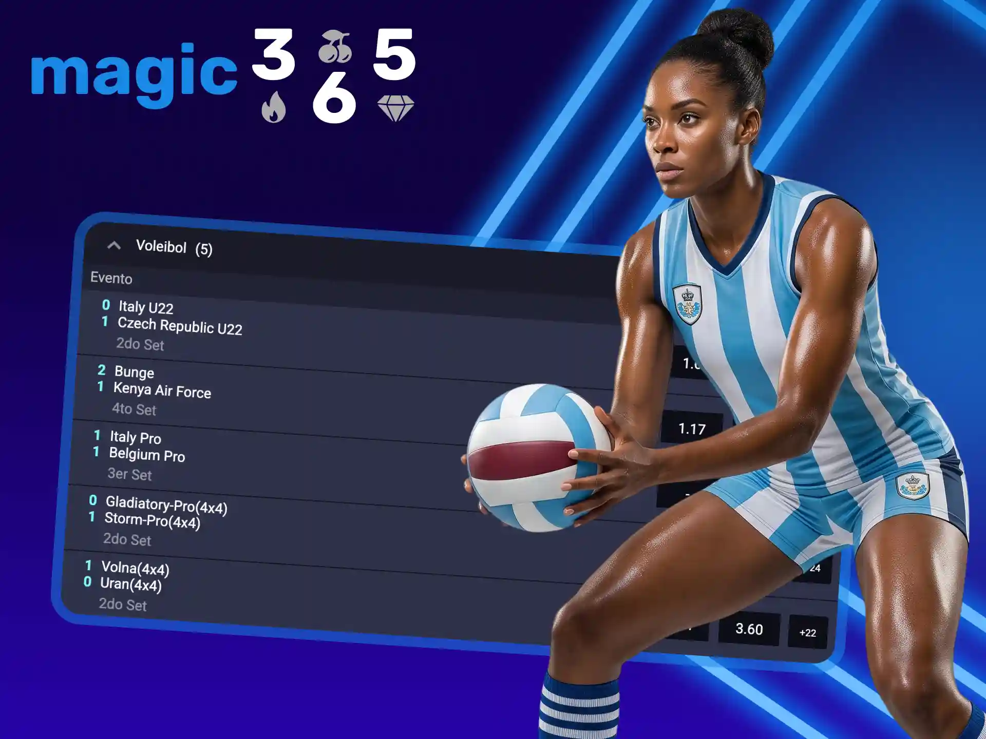 El voleibol es uno de los deportes más populares en Magic365.