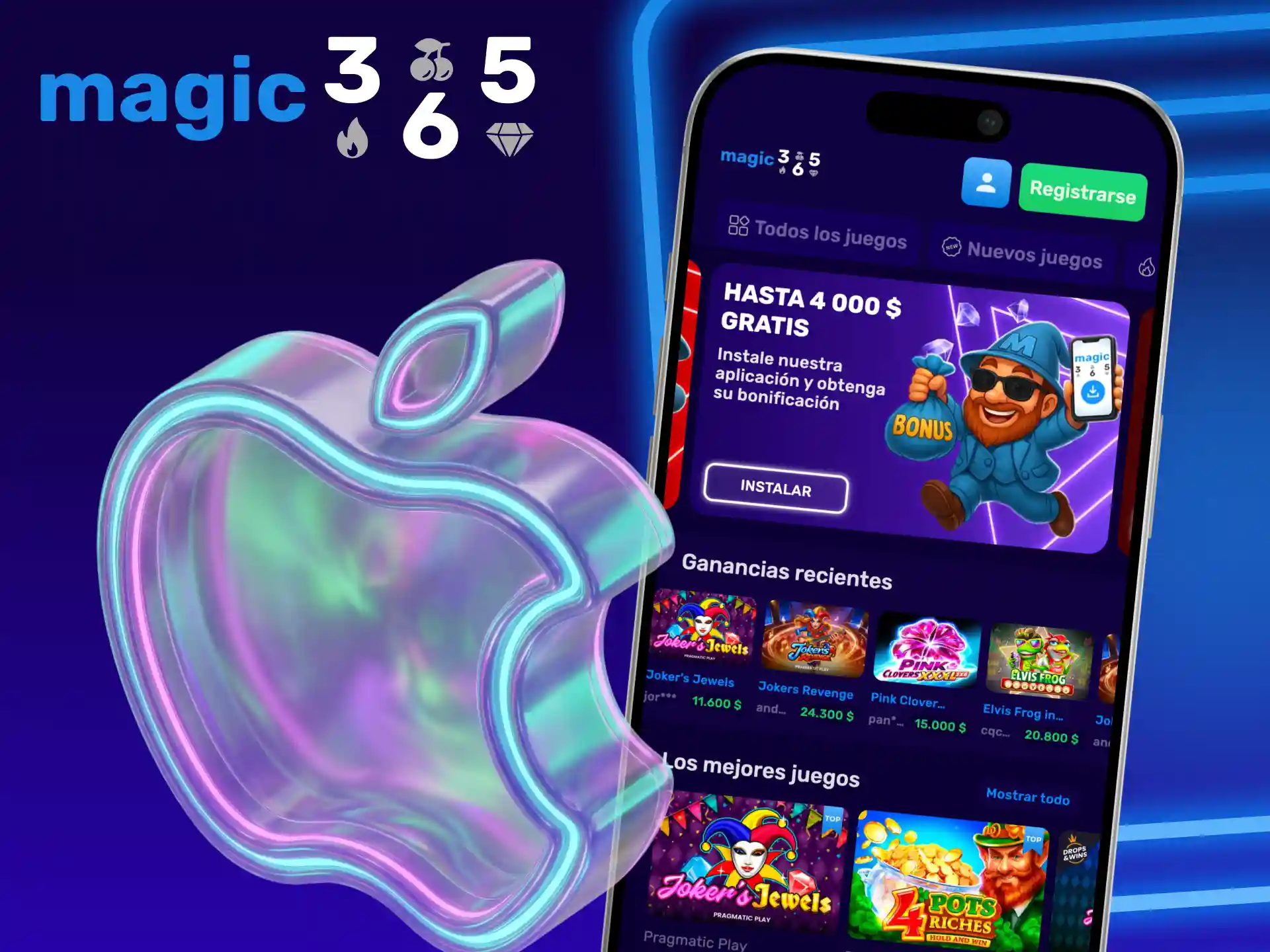 Instala la aplicación Magic365 gratis y juega en tu dispositivo iOS.