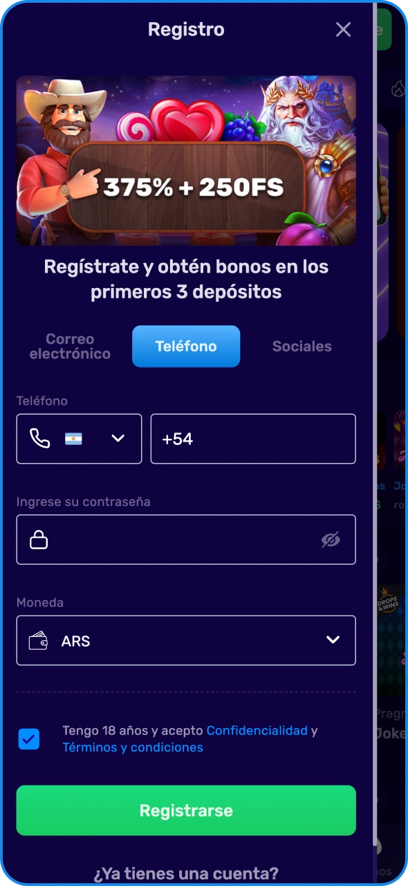 Completa el proceso de registro de Magic365.